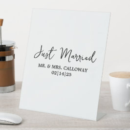 Ein kleines Retro-Banner nur verheiratet Sockelschild