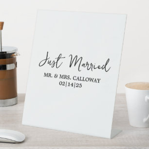 Ein kleines Retro-Banner nur verheiratet Sockelschild