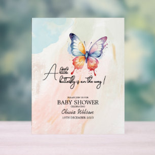 Ein kleines Schmetterling pastellfarben whimsical  Acrylschild