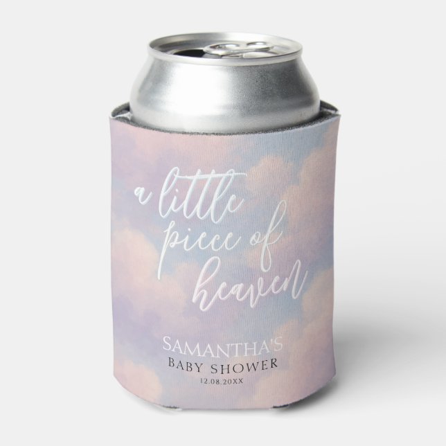 Ein kleines Stück Heaven Baby Dusche Minimalistisc Dosenkühler (Kanne Vorderseite)
