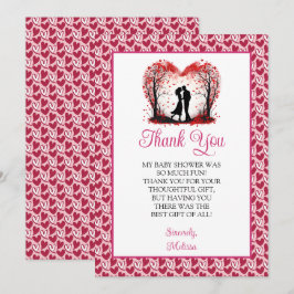 Ein kleines, süßes Valentinisches Party Dankeskarte