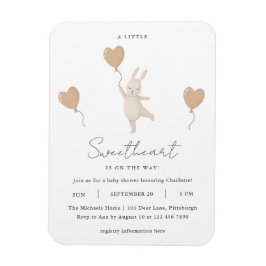 Ein kleines Sweetheart ist auf dem Weg Baby Dusche Magnet