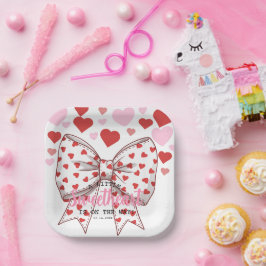 Ein kleines Sweetheart ist auf dem Weg Babydusche Pappteller