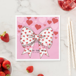 Ein kleines Sweetheart ist auf dem Weg Babydusche Serviette