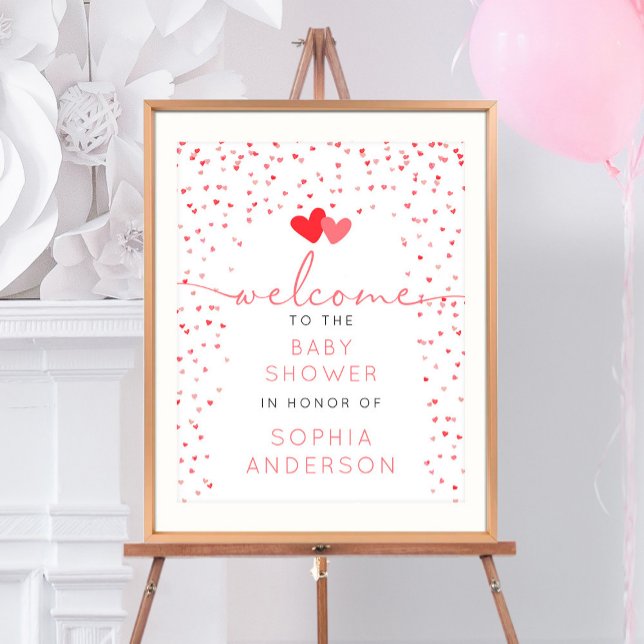 Ein kleines Sweetheart Valentine Baby Dusche Empfa Poster (Von Creator hochgeladen)
