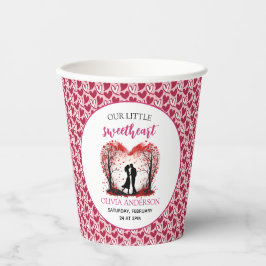 Ein kleines Sweetheart Valentine Pappbecher
