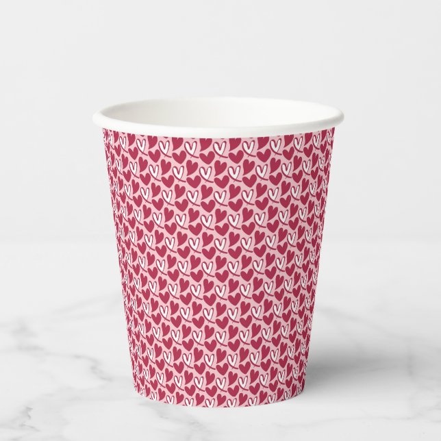 Ein kleines Sweetheart Valentine Pappbecher (Vorderseite)