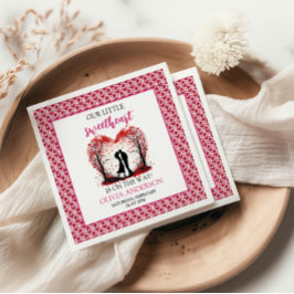 Ein kleines Sweetheart Valentine Serviette