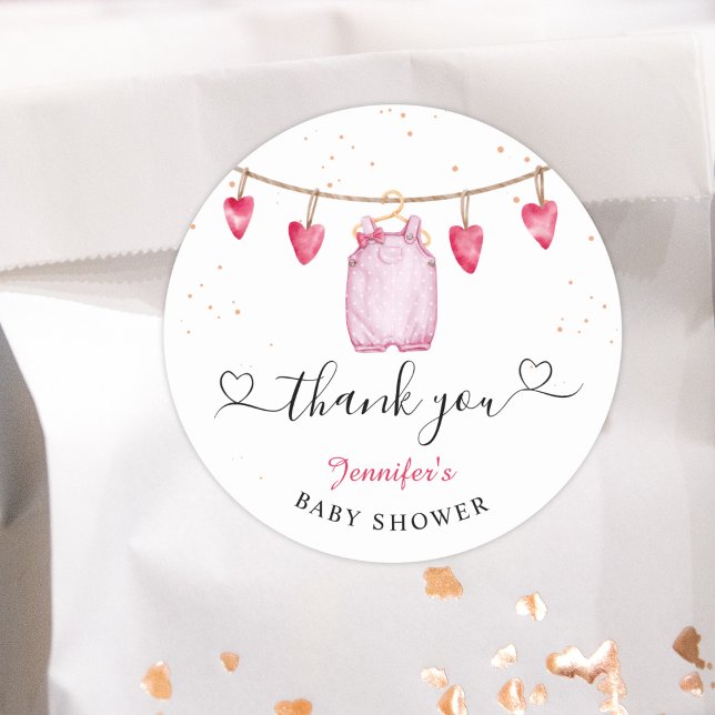 Ein kleines Sweetheart | Valentinsche Kinderdusche Runder Aufkleber (Von Creator hochgeladen)