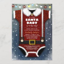 Ein kleines Weihnachtskind ist unterwegs mit Baby-