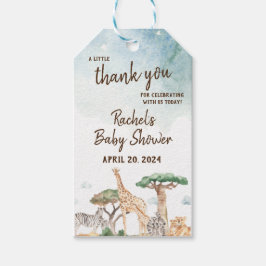 Ein kleines Wild One Baby Duschbad Danke Geschenkanhänger