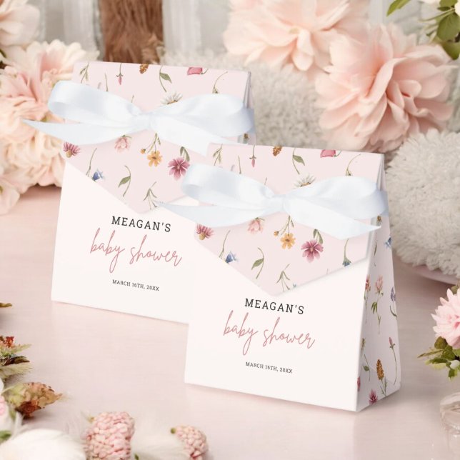 Ein kleines Wildblume Girl Baby Duschgeschenk Favo Geschenkschachtel (Von Creator hochgeladen)