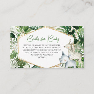 Ein kleines wildes Baby Shower Bücher für Baby Begleitkarte