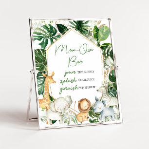 Ein kleines wildes Baby Windel-Raffle-Schild Poster