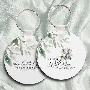 Ein kleines, wildes, elegantes Baby-Dusche-Party Schlüsselanhänger