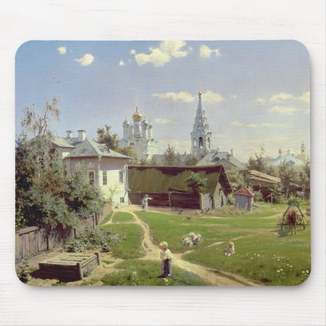 Ein kleines Yard in Moskau, 1878 Mousepad (Vorne)