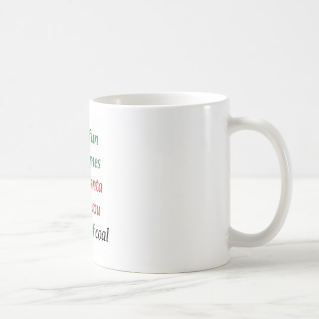 Ein Klumpen der Kohle Kaffeetasse (Rechts)