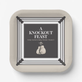 Ein Knock-out Feed Baby Duschpapier Teller