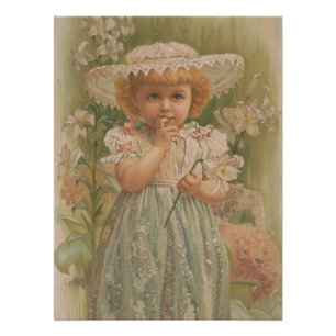 "Ein knospender Ostern" Vintage-Illustration, ca. Poster