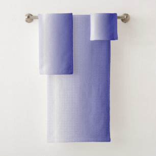 Ein kompliziertes, blaues geometrisches Muster mit Badhandtuch Set