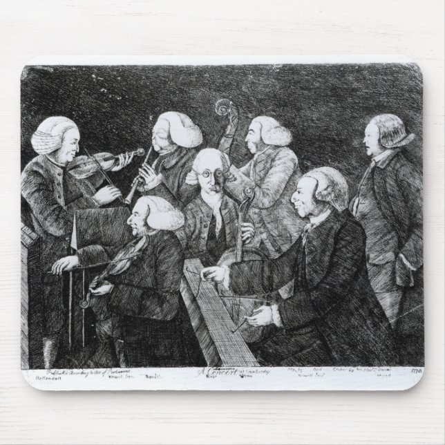 Ein Konzert in Cambridge, 1770 Mousepad (Vorne)