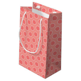 Ein Korallenpolka-Punkt Kleine Geschenktüte