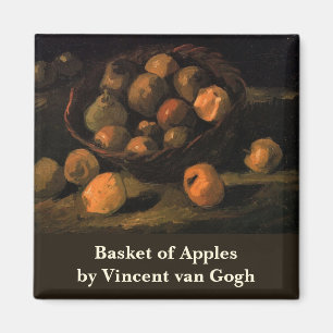 Ein Korb Äpfel von Vincent van Gogh Magnet