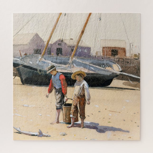 Ein Korb von Clams | Winslow Homer (Vertikal)