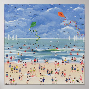 Ein kornischer Strand Poster