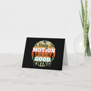 Ein Körper in Bewegung - Mädchen Gymnastik Mindset Karte