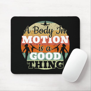Ein Körper in Bewegung - Mädchen Gymnastik Mindset Mousepad