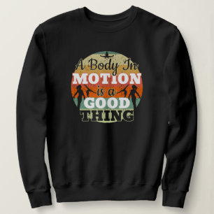 Ein Körper in Bewegung - Mädchen-Turnen Mentalität Sweatshirt