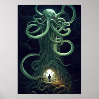 Ein kosmischer Horror Portal Cthulhu Poster