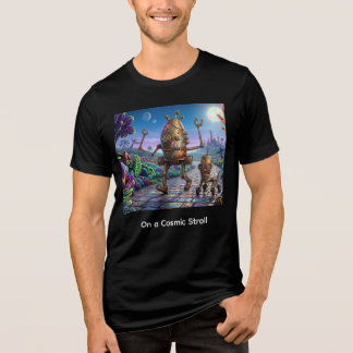 Ein kosmischer Spaziergang für Robot- und Science- Tri-Blend Shirt