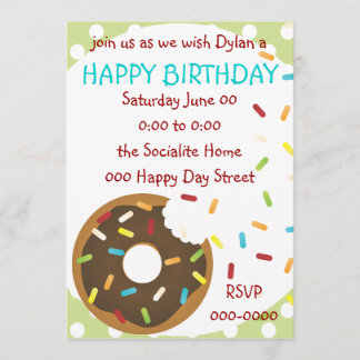 Ein köstlicher Beifall Donut Einladung