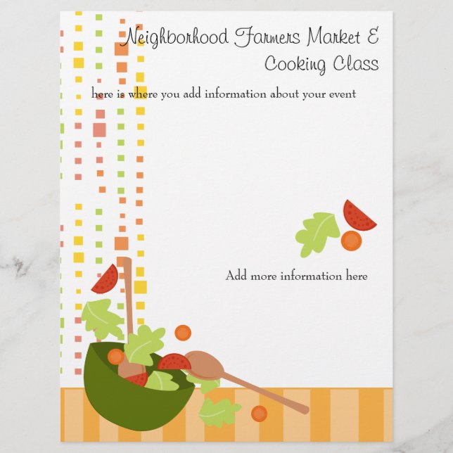 ein köstlicher Salat Flyer (Vorne)