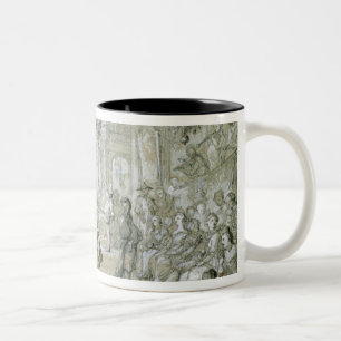 Ein Kostümball Zweifarbige Tasse