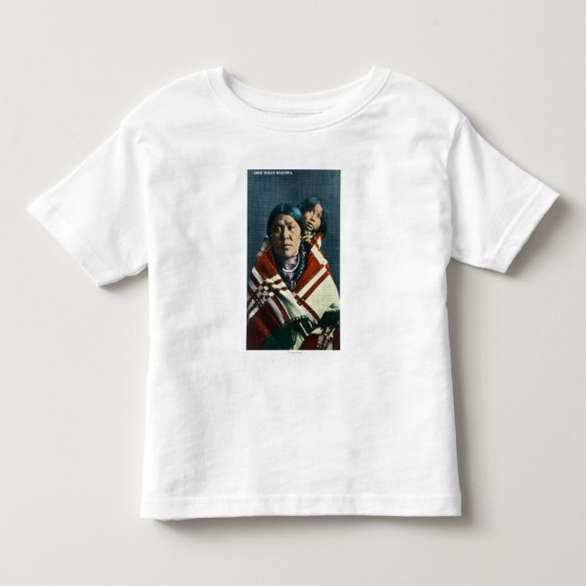 Ein Krähen-Inder Madonna und Kind Kleinkind T-shirt (Vorderseite)