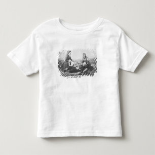 Ein Krankenpfleger, der einen verwundeten Mann abg Kleinkind T-shirt