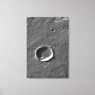 Ein Krater auf Mars Leinwanddruck