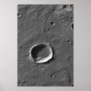 Ein Krater auf Mars Poster