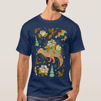 Ein krebserregendes Weihnachten Tyrannosaurus Holi T-Shirt
