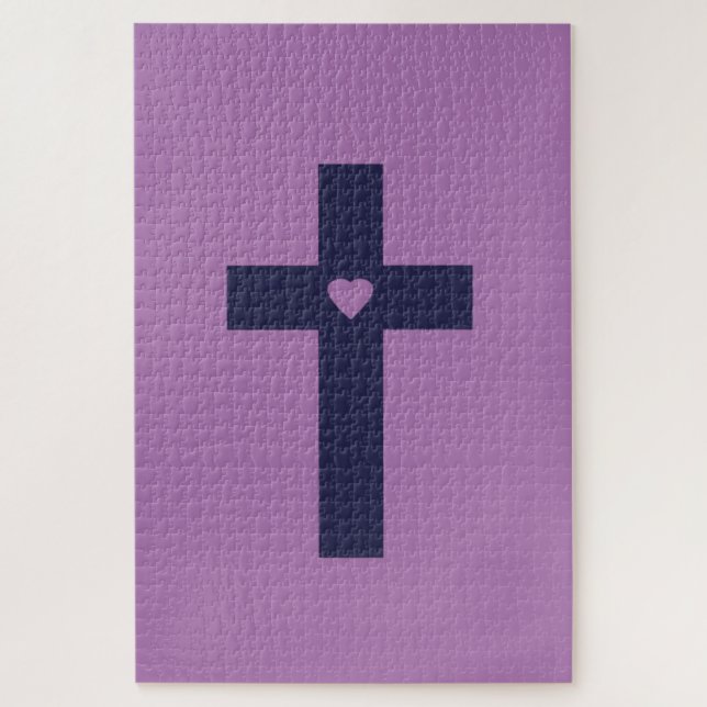 Ein Kreuz mit Herz (Vertikal)