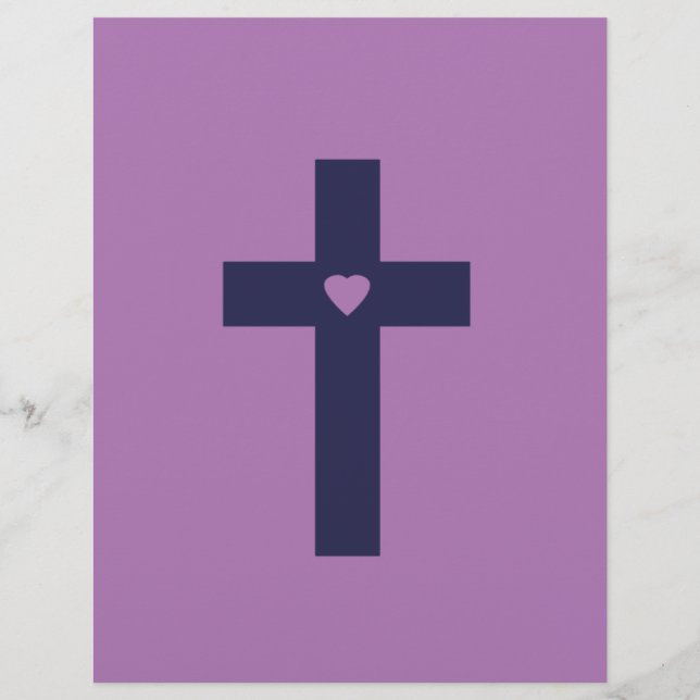 Ein Kreuz mit Herz Flyer (Vorne)