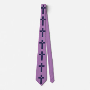 Ein Kreuz mit Herz Heilige Liebeskunst Krawatte