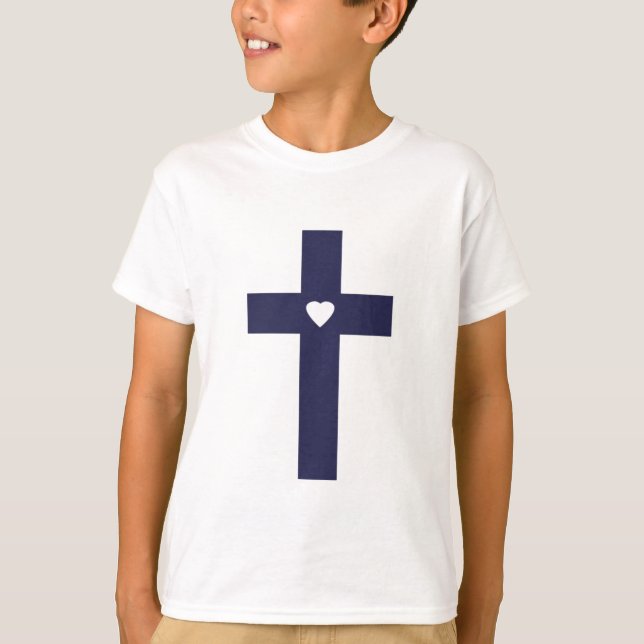Ein Kreuz mit Herz T-Shirt (Vorderseite)