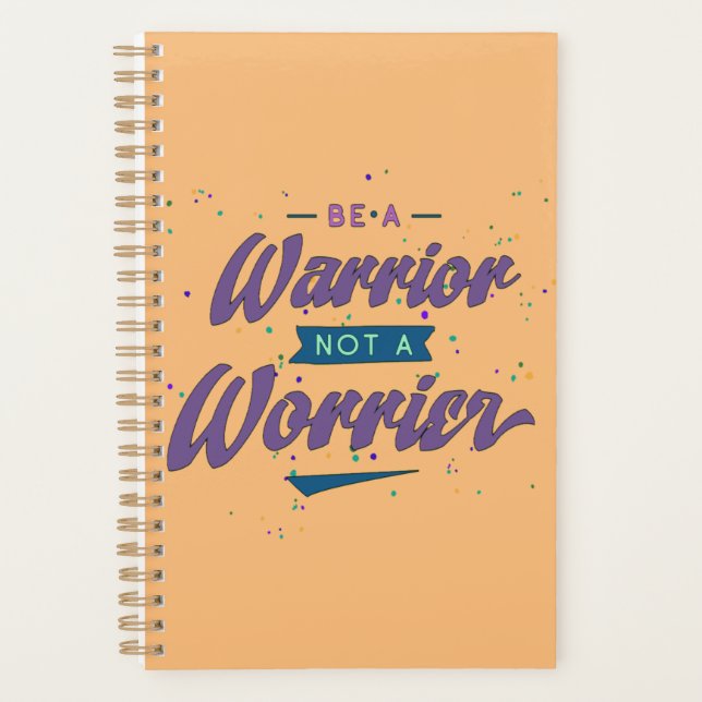 ein Krieger und kein Arbeiter sein Planer (Vorderseite)