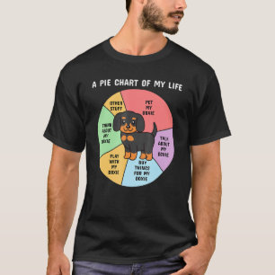 Ein Kuchen-Diagramm meines Dackel-Hundes T-Shirt