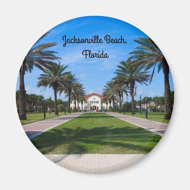 Ein Kühlschrankmagnet vom Strand von Jacksonville, (Vorne)