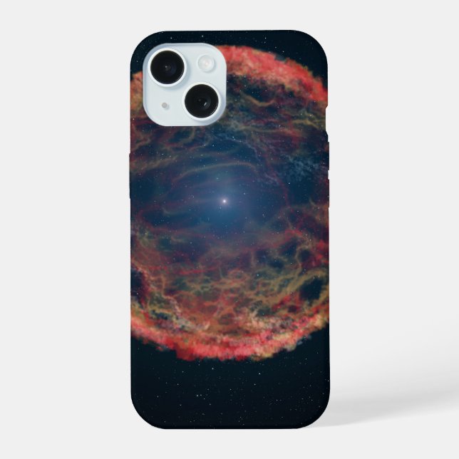 Ein Künstler Eindruck von Supernova 1993j. iPhone 15 Hülle (Rückseite)